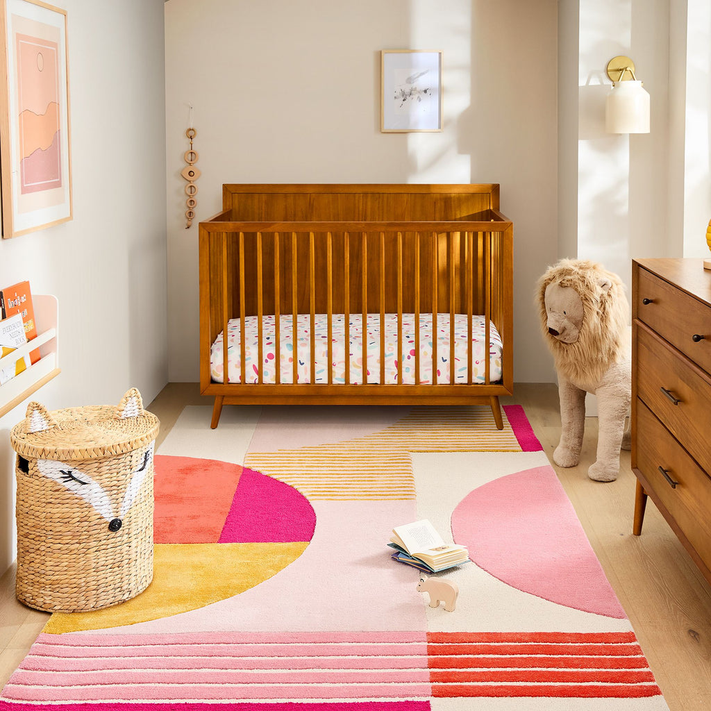Sunset Geometry Wool Rug