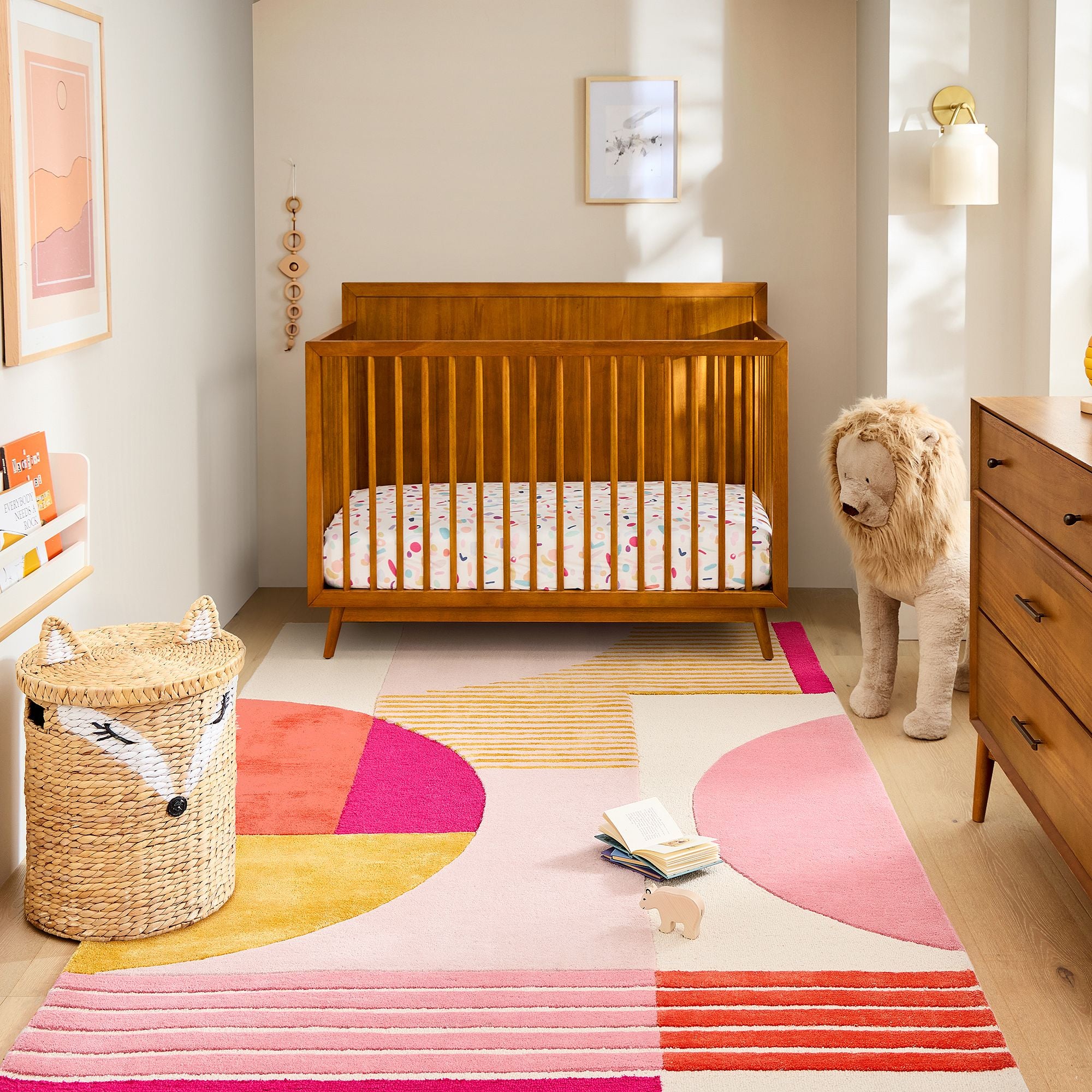 Sunset Geometry Wool Rug