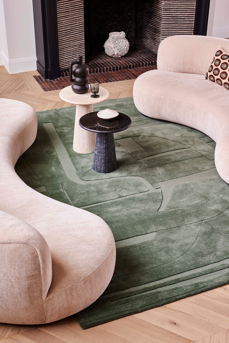 Premium Green Area Rug