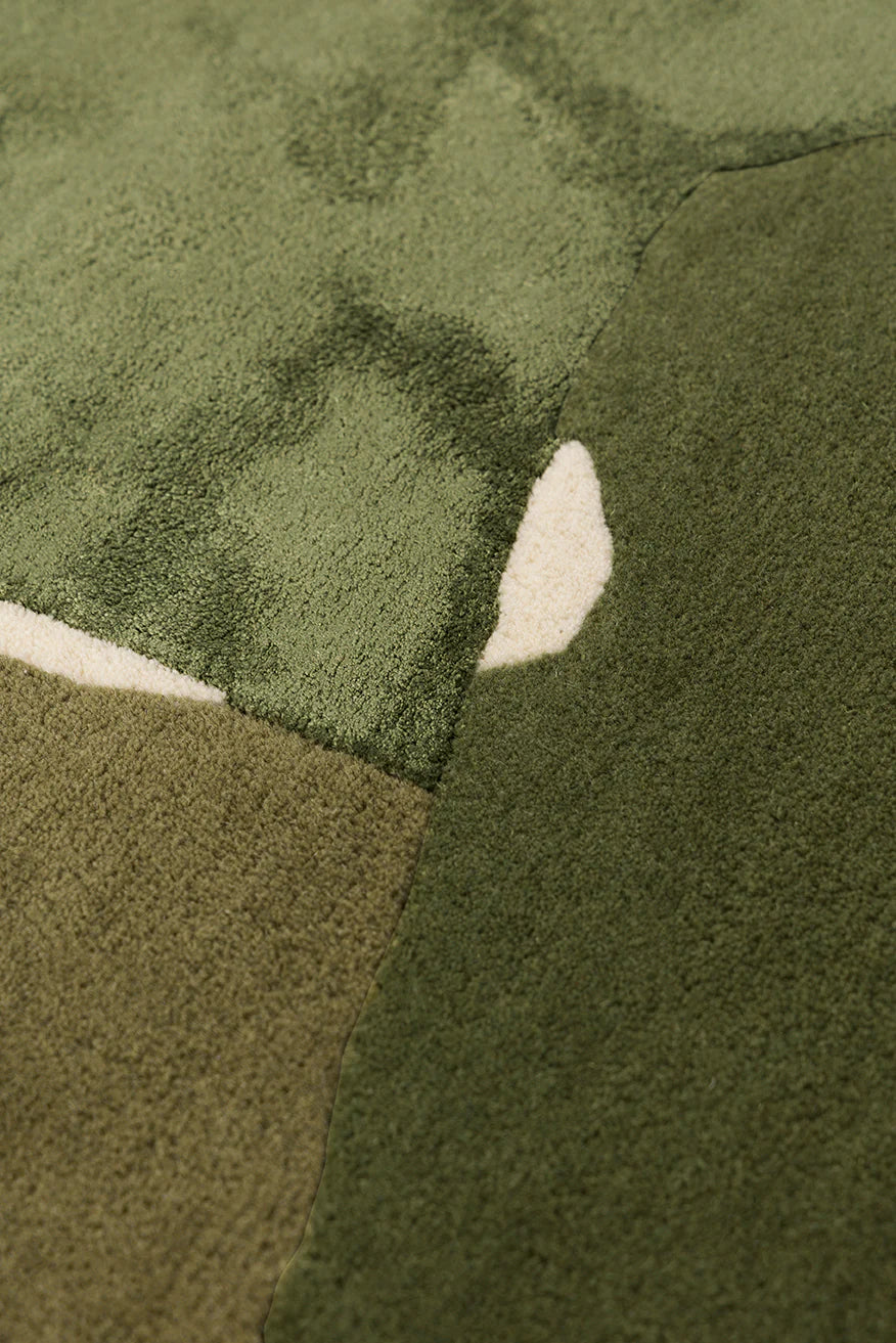 Modern Abstract Silhouette Wool Rug