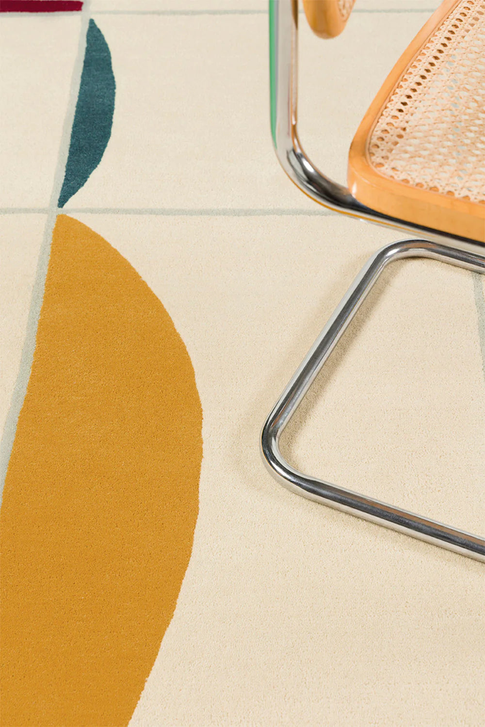 Luxury Ivory Geometric Rug