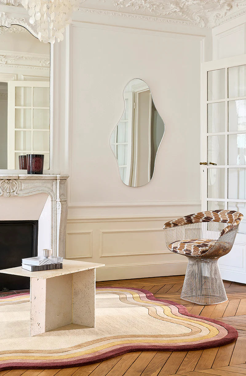 Scandinavian Wavy Border Rug