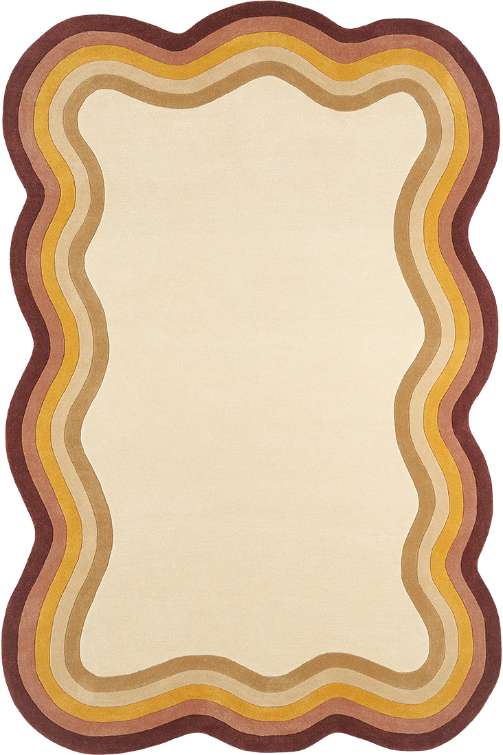 Scandinavian Wavy Border Rug