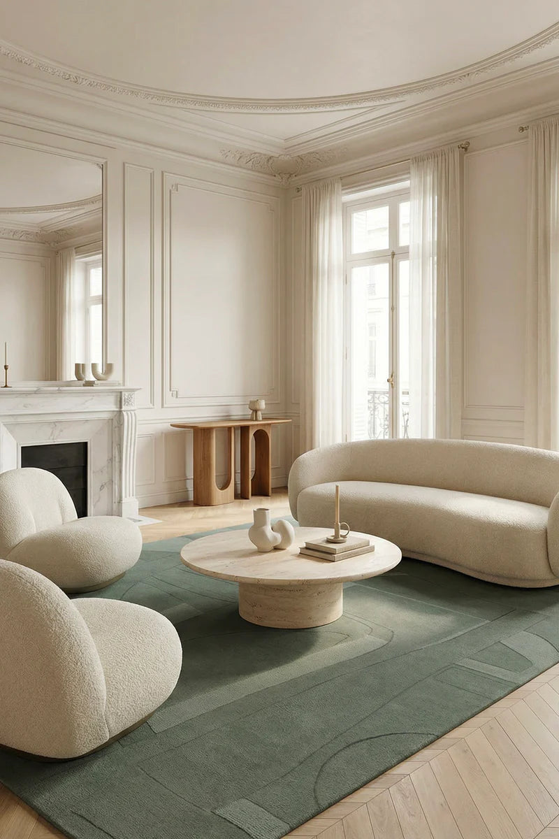 Premium Green Area Rug