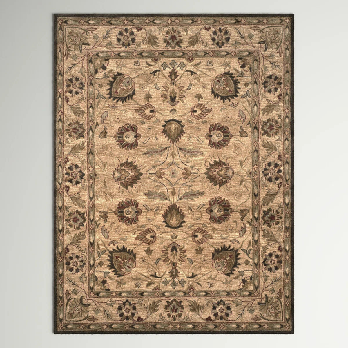 The Tabriz Heritage Hand-Tufted Wool Area Rug