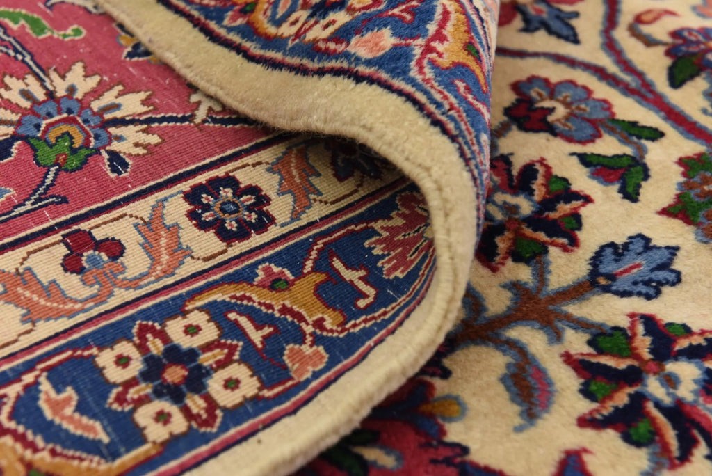 Imperial Khorasan Hand-Knotted Persian Floral Wool Rug