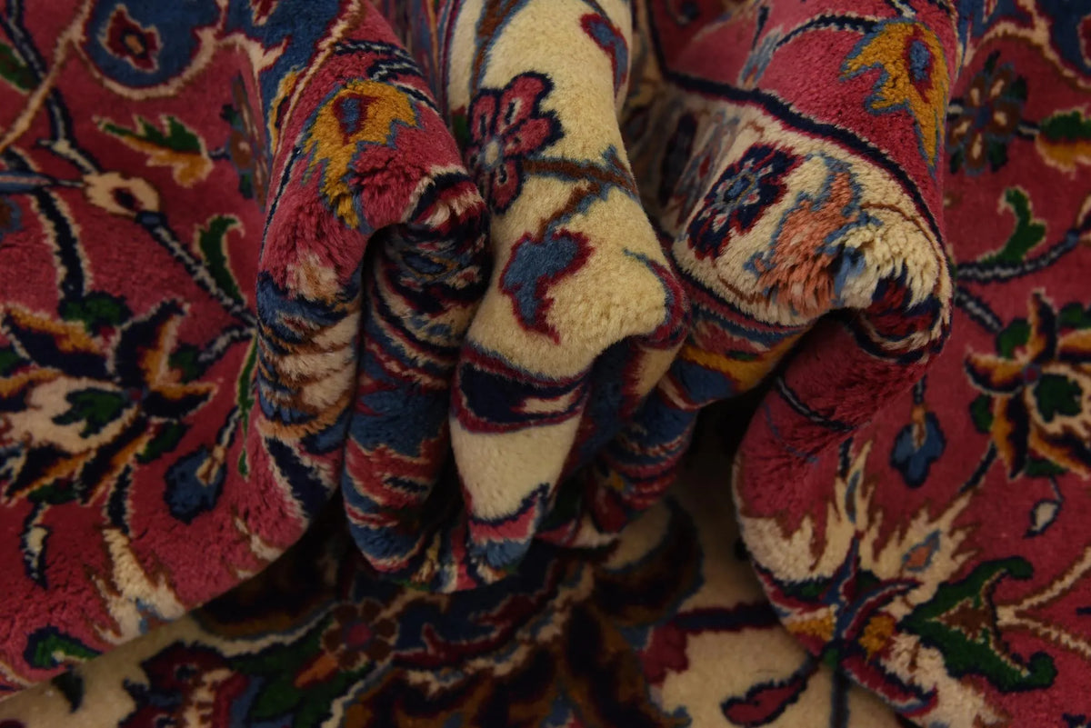 Imperial Khorasan Hand-Knotted Persian Floral Wool Rug