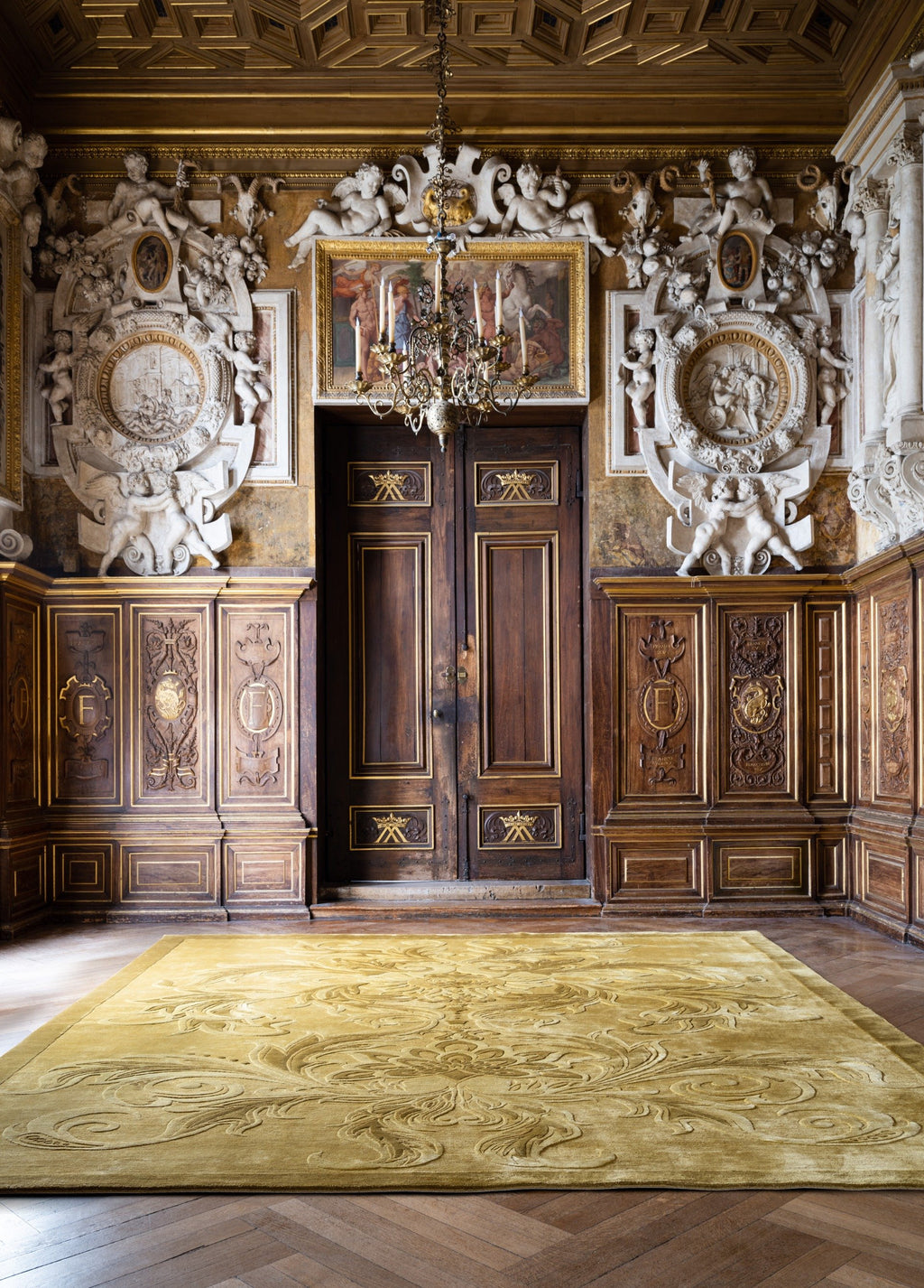 Regal Arabesque Silk Viscose Rug