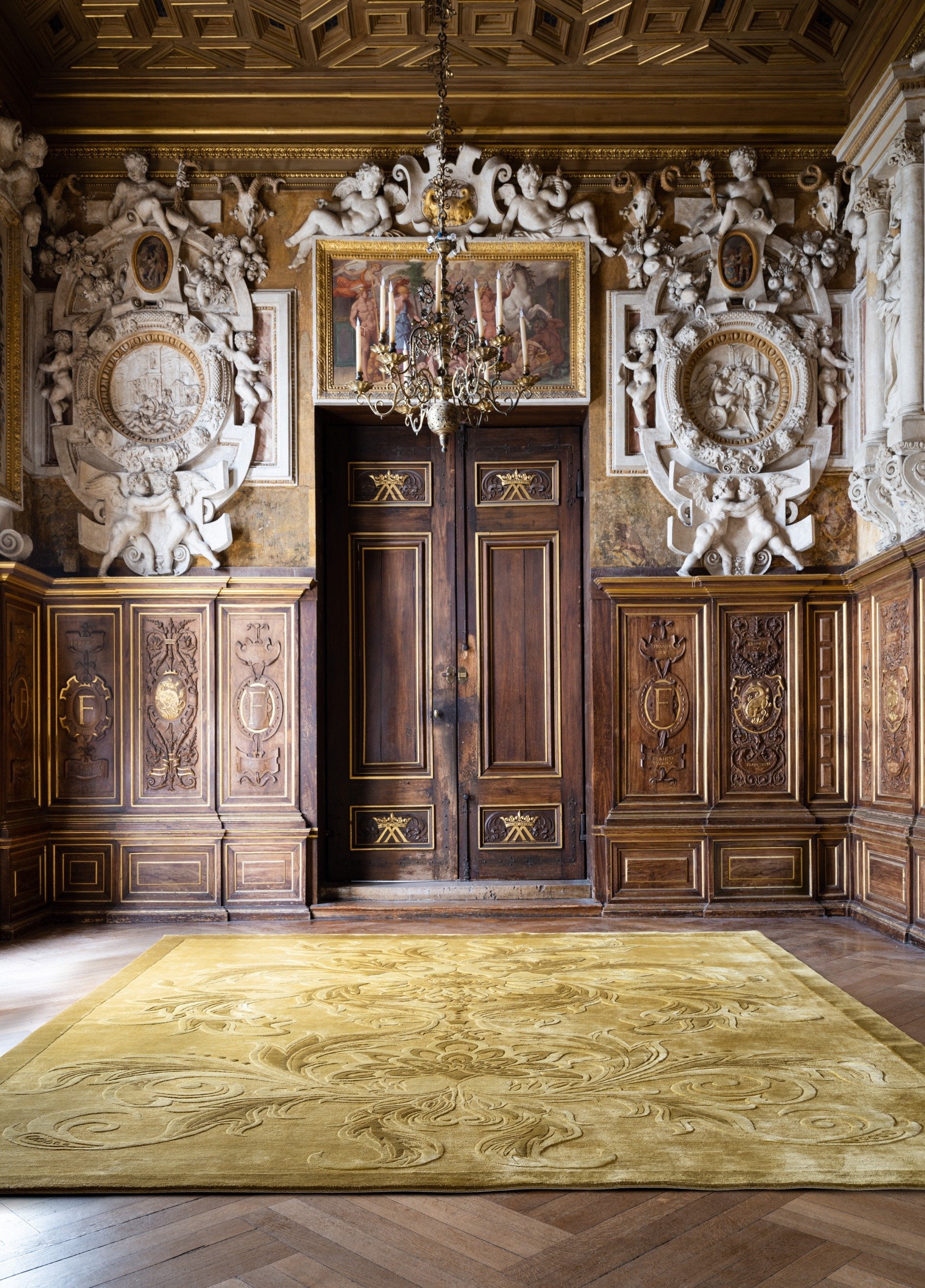 Regal Arabesque Silk Viscose Rug