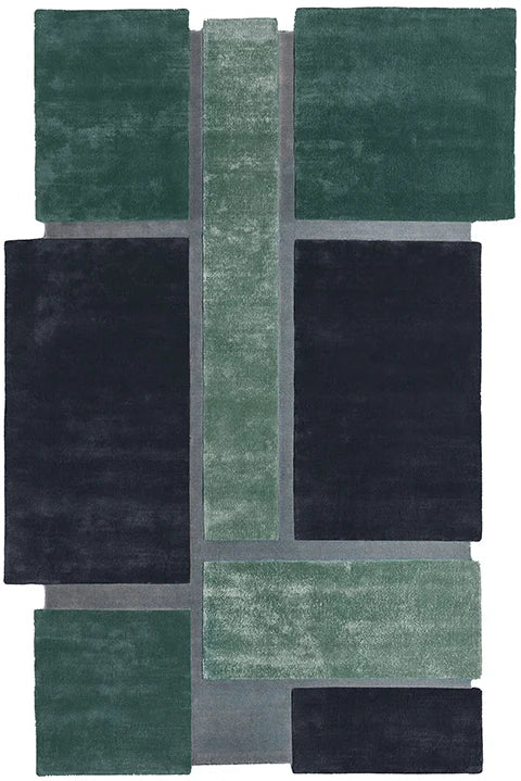 Emerald Division Modern Designer Rug
