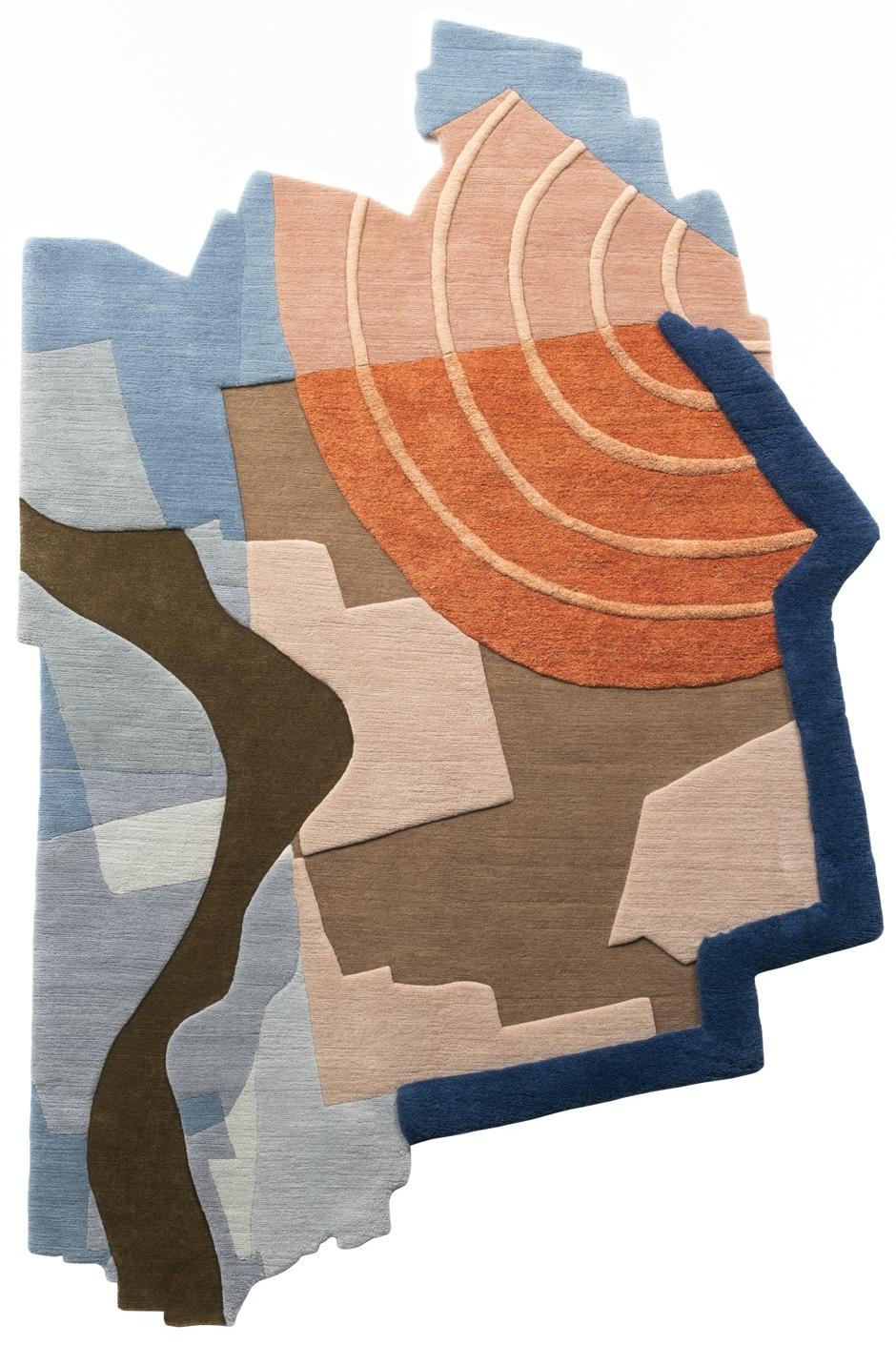 Irregular Geometric Abstract Rug
