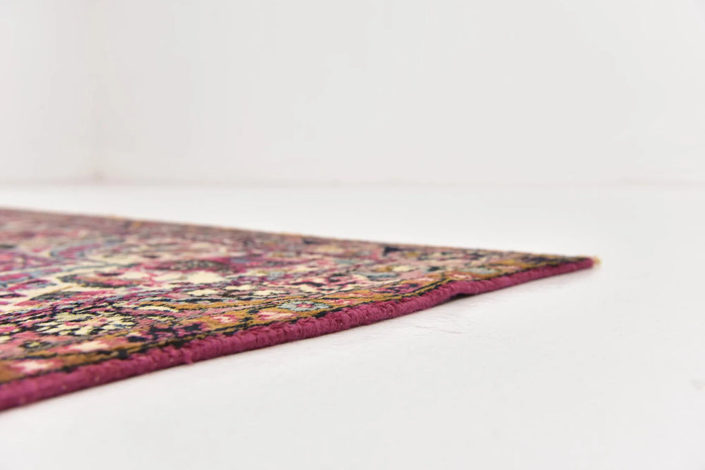 Hand-Knotted Dynasty Medallion Garnet Wool Carpet