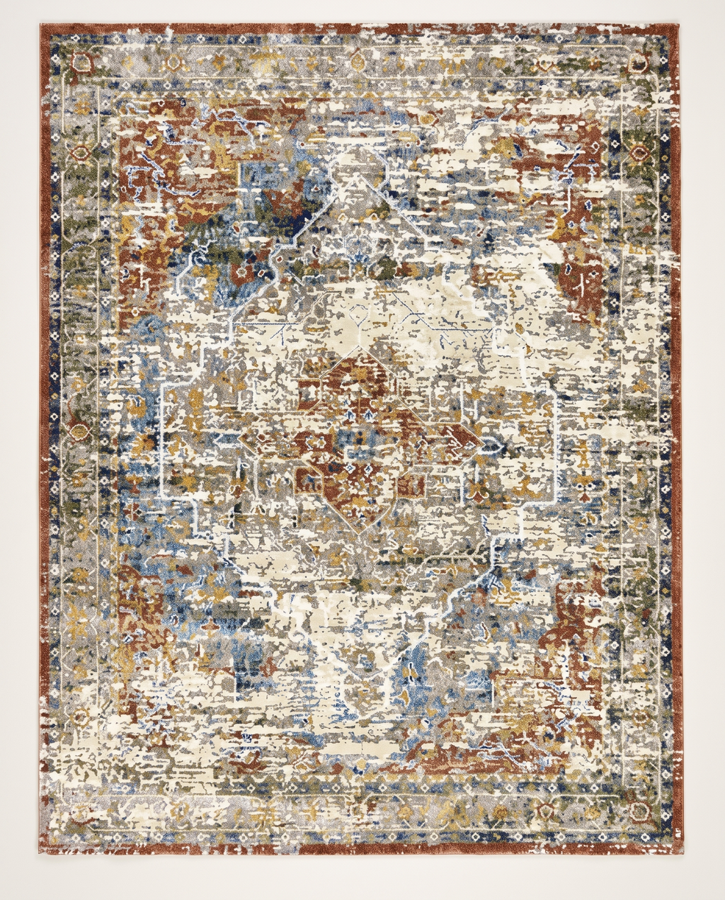 Vintage Persian Beige Area Rug