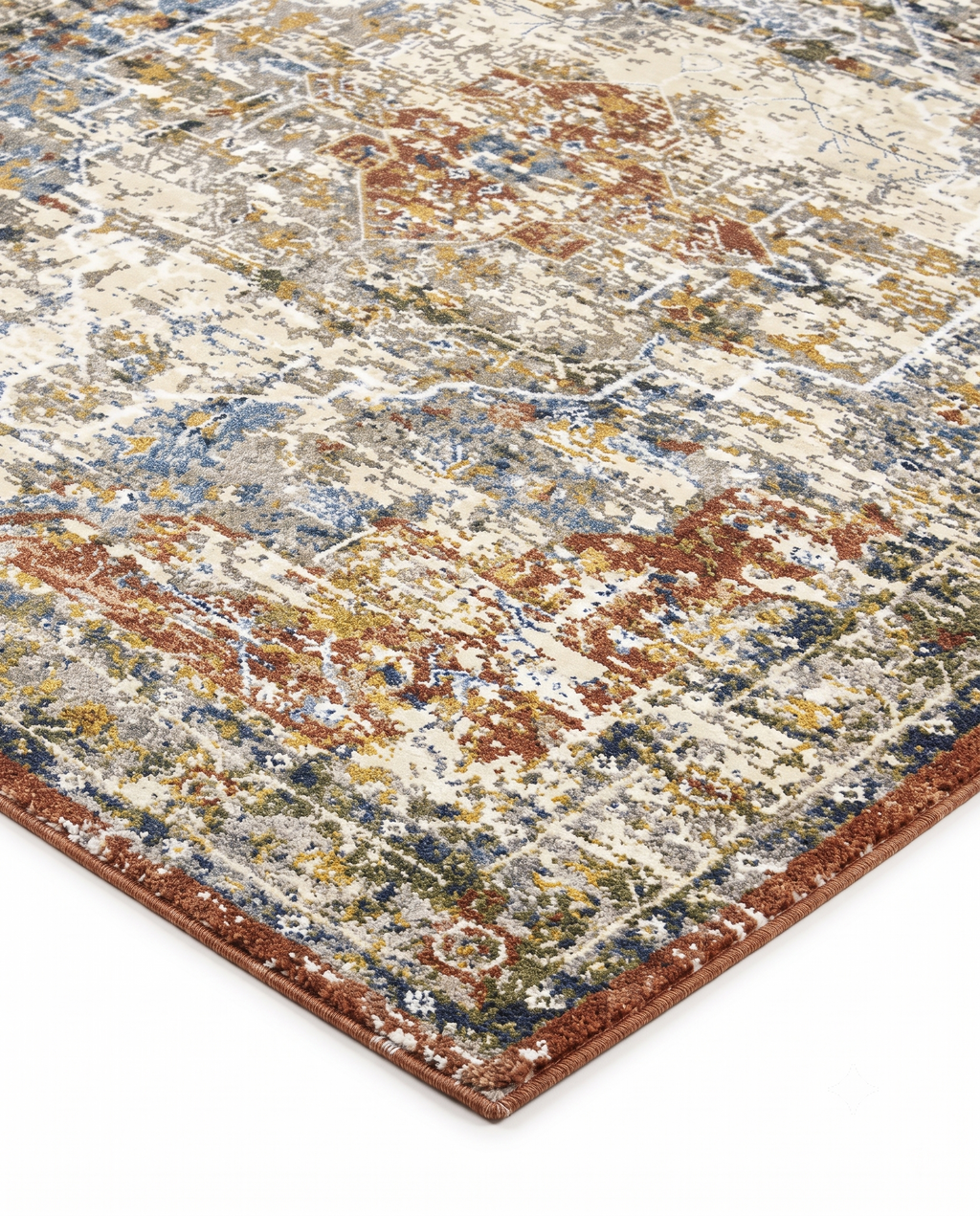 Vintage Persian Beige Area Rug
