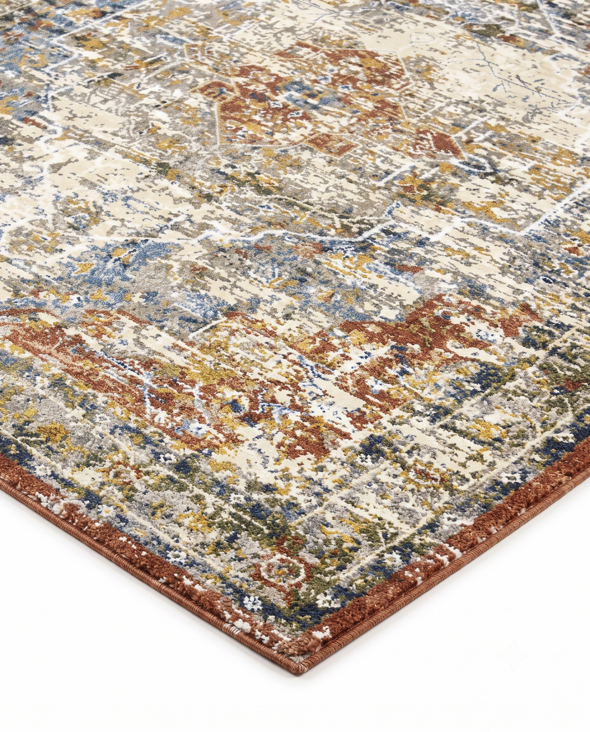 Vintage Persian Beige Area Rug
