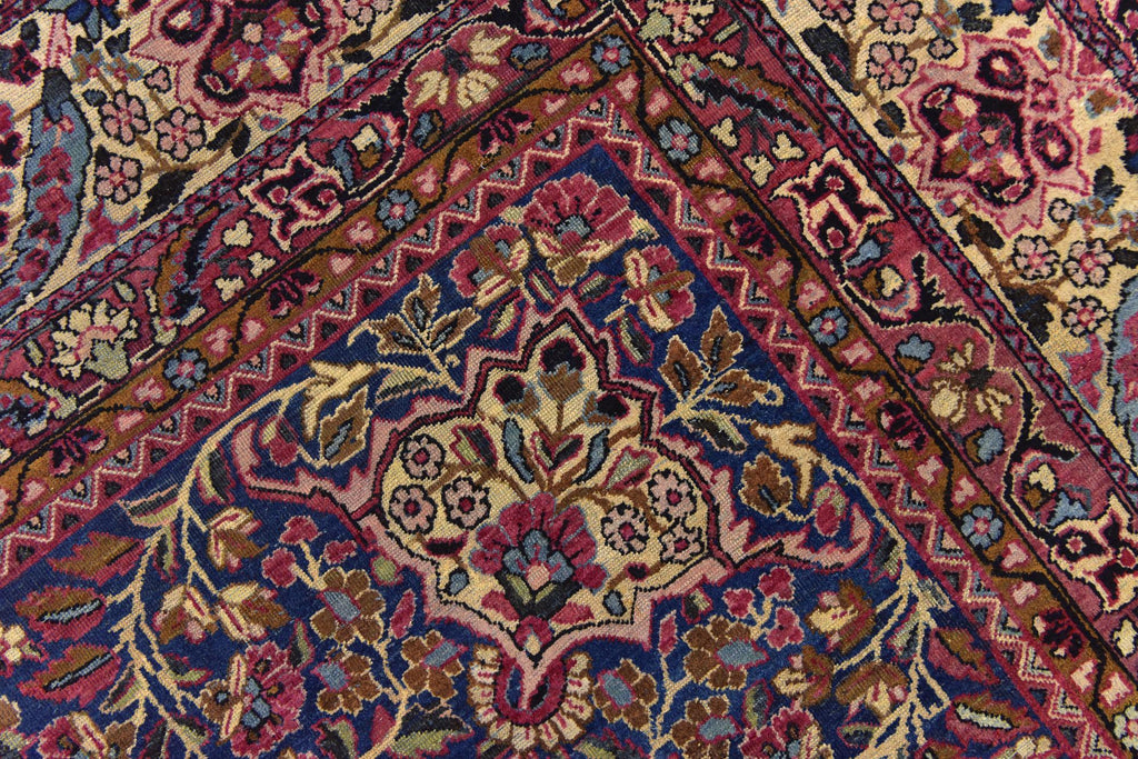 Hand-Knotted Dynasty Medallion Garnet Wool Carpet