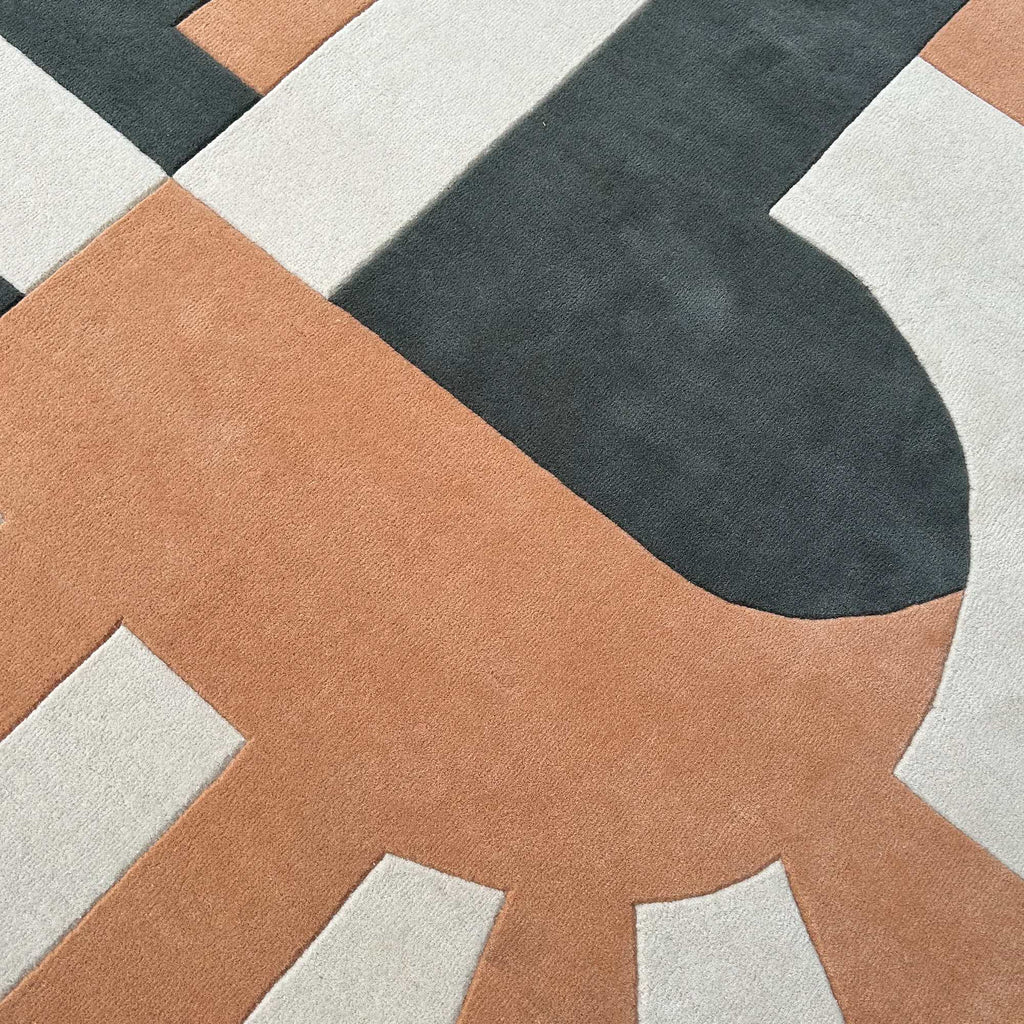Modern Archway Geometric Irregular Rug