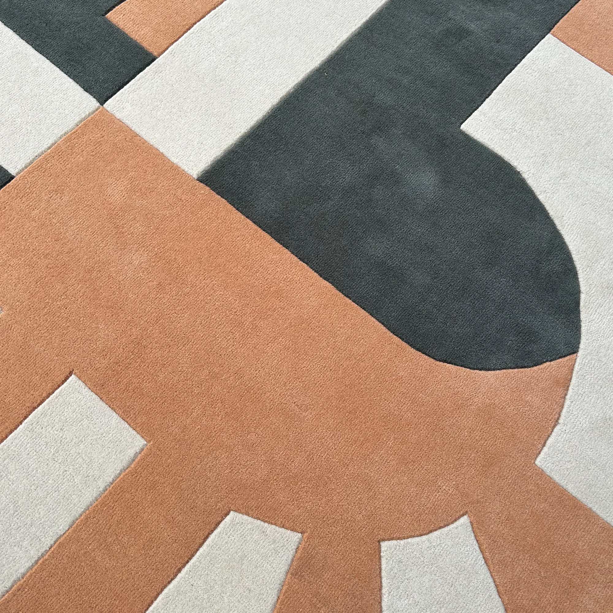 Modern Archway Geometric Irregular Rug