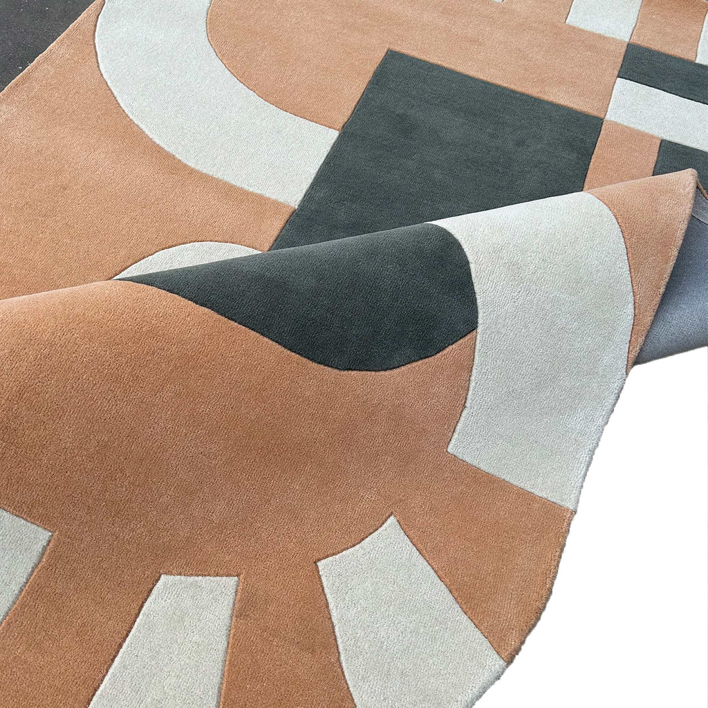 Modern Archway Geometric Irregular Rug