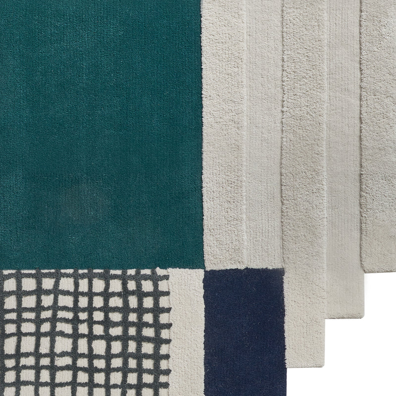 Designer Geometric Wool Rug