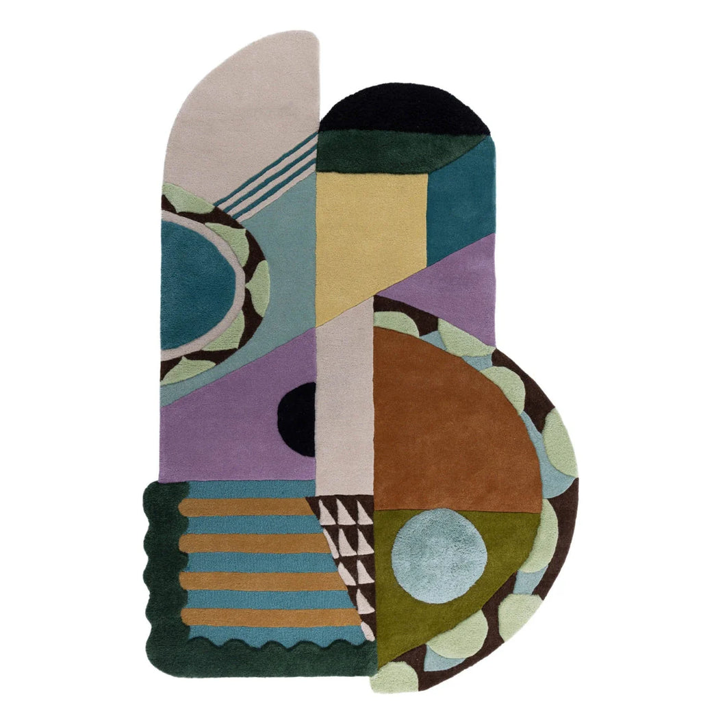Contemporary Sculpted Edge Rug