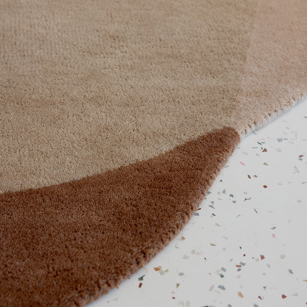 Mocha Eclipse Wool Rug